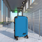 Braniff Ultra Space Jet Luggage Suitcase Braniff Alexander Girard Design End of the Plain Plane 1965 1967 New Medium Blue