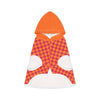 Pet Hoodie Dog Cat Shirt Coat Braniff Alexander Girard Design Orange Light Orange Check