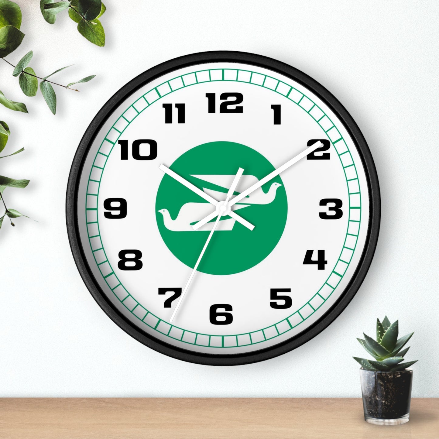 Wall Clock Braniff Boeing 727 Bulkhead with Bluebird of Happiness Green