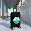 Braniff Luggage Suitcase EOTPP End of the Plain Plane Boeing 727 Circle Logo 1965 Turquoise
