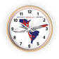 Wall Clock Braniff 707-227 El Dorado Super Jet with Route Map