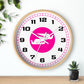 Wall Clock Braniff Boeing 727 Bulkhead with Bluebird of Happiness Pink