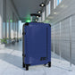 Braniff Ultra Space Jet Luggage Suitcase Braniff Alexander Girard Design End of the Plain Plane 1965 1967 New Dark Blue
