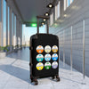 Braniff Luggage Suitcase EOTPP End of the Plain Plane BAC One-11 Circle Logos 1965 Multi Color