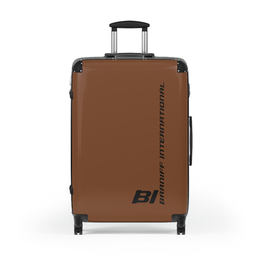 Braniff Ultra Space Jet Luggage Suitcase Braniff Alexander Girard Design End of the Plain Plane 1965 1967 Brown