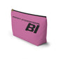 Braniff End of the Plain Bag Accessory Toiletry Makeup Travel Pouch Luggage with T-bottom Pink