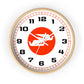 Wall Clock Braniff Boeing 727 Bulkhead with Bluebird of Happiness Red