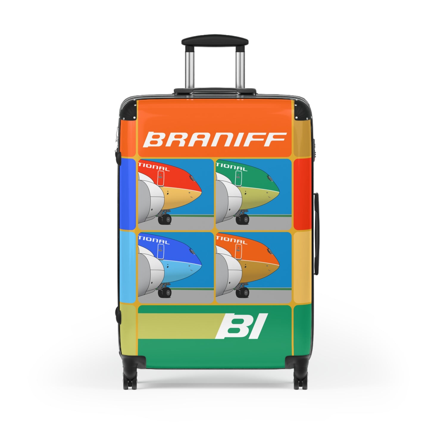 Braniff Ultra Space Jet Luggage Suitcase Boeing 720 Two Tone Super Jets