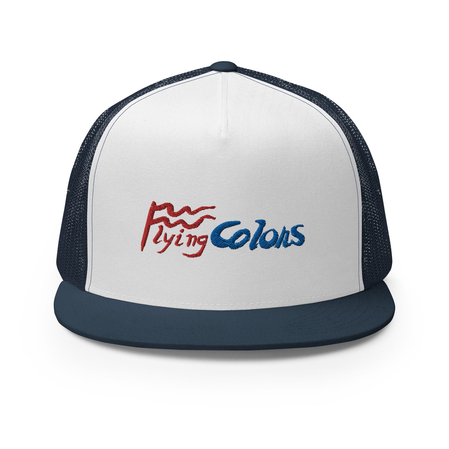 Baseball Net Back Trucker Cap Mesh Braniff Alexander Calder Design Flying Colors 1975