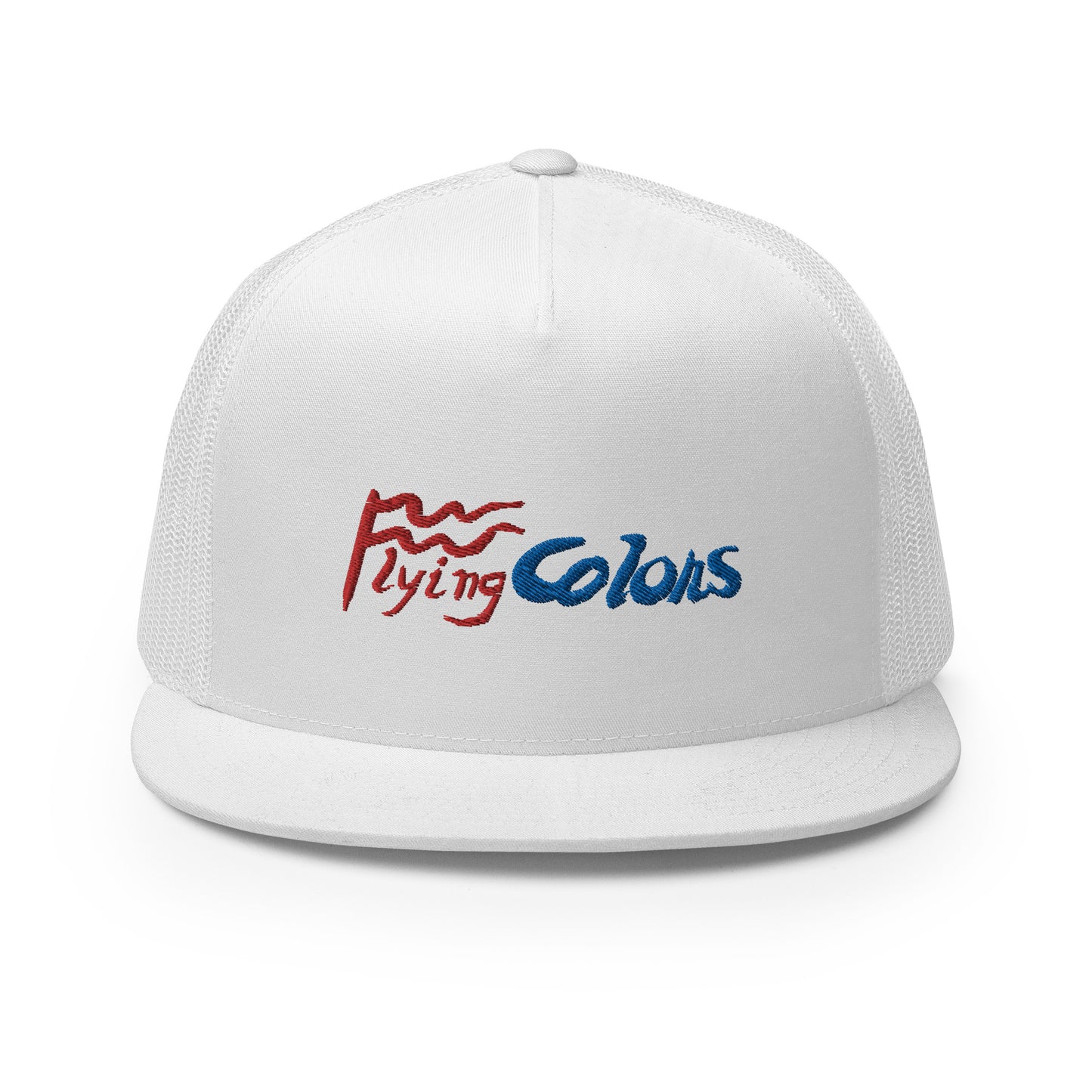 Baseball Net Back Trucker Cap Mesh Braniff Alexander Calder Design Flying Colors 1975