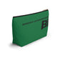 Braniff End of the Plain Bag Accessory Toiletry Makeup Travel Pouch Luggage with T-bottom Panagra Green