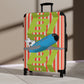 Braniff Luggage Suitcase EOTPP End of the Plain Plane Boeing 727 on Alexander Girard Strip and BI Tiled Logo 1966