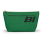 Braniff End of the Plain Bag Accessory Toiletry Makeup Travel Pouch Luggage with T-bottom Panagra Green