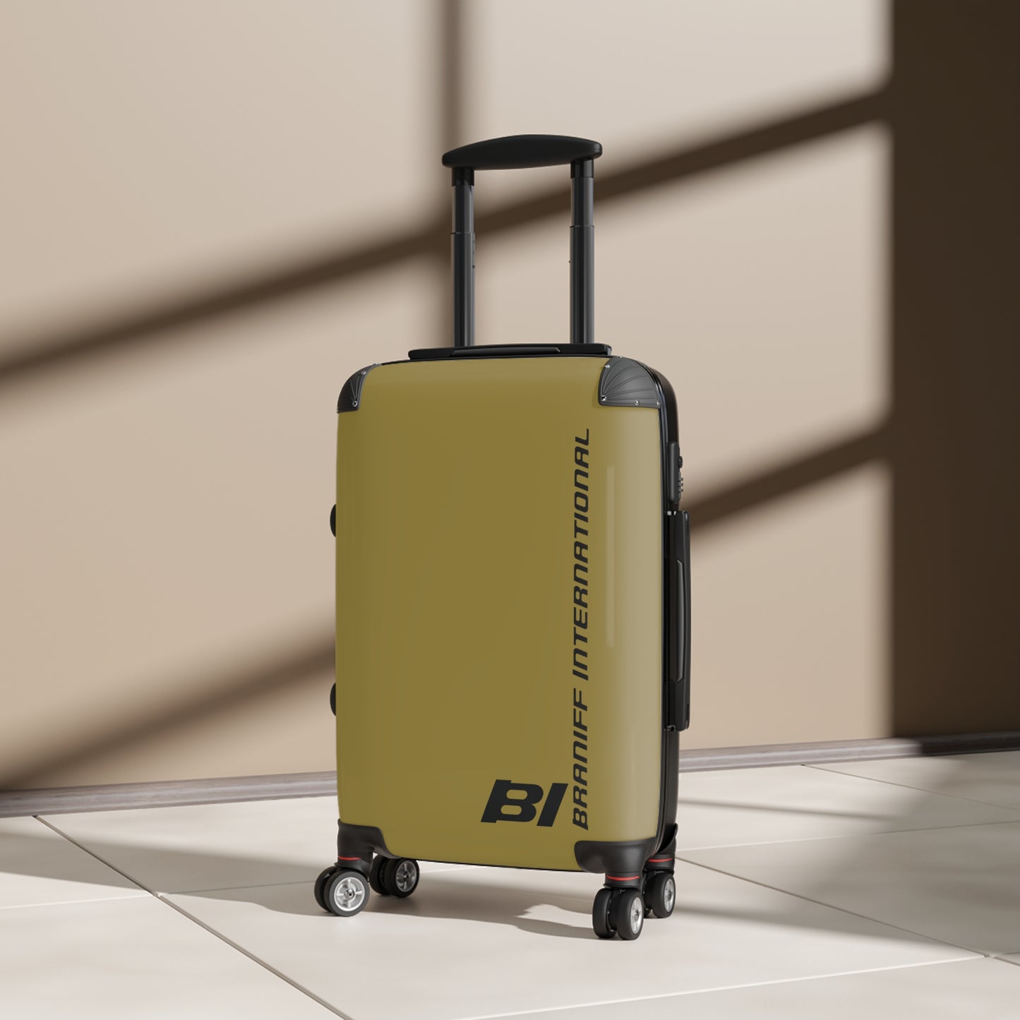Braniff Ultra Space Jet Luggage Suitcase Braniff Alexander Girard Design End of the Plain Plane 1965 1967 Ochre