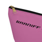Braniff End of the Plain Bag Accessory Toiletry Makeup Travel Pouch Luggage with T-bottom Pink