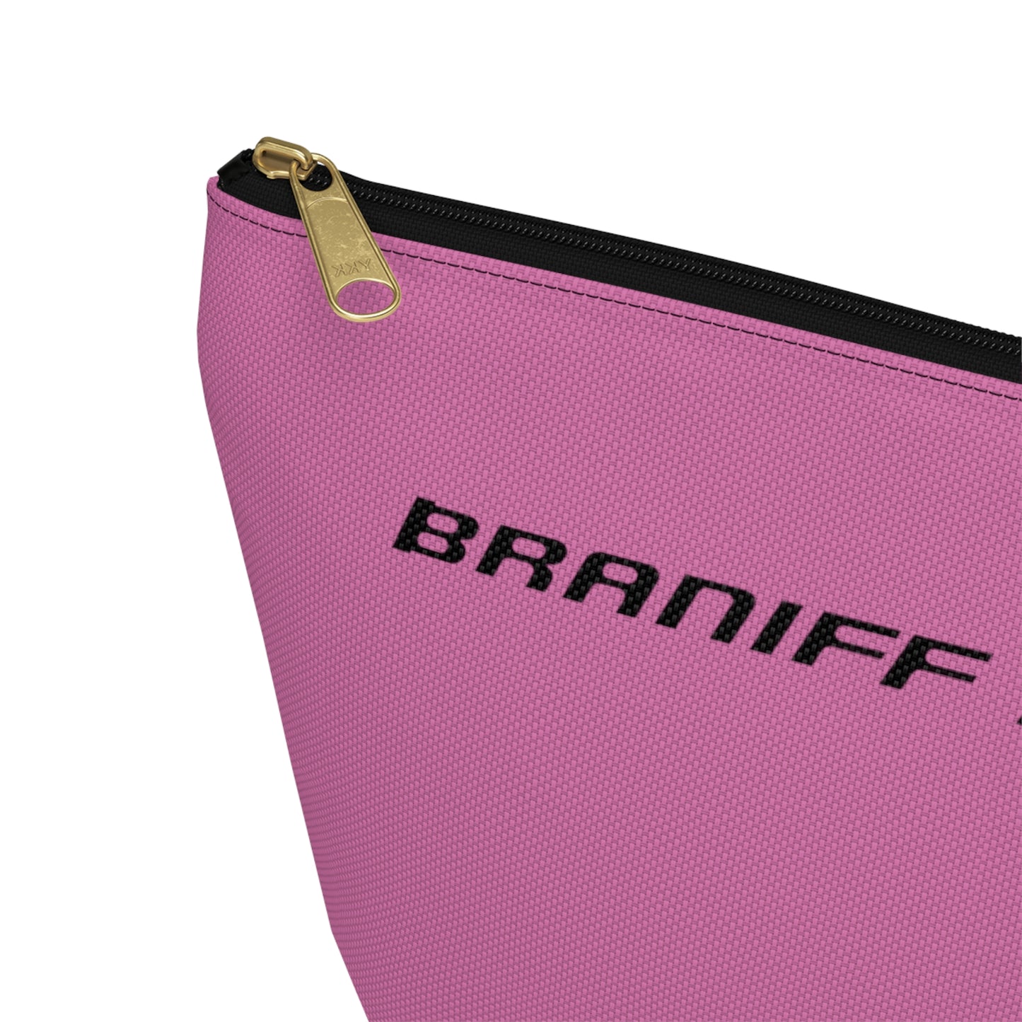 Braniff End of the Plain Bag Accessory Toiletry Makeup Travel Pouch Luggage with T-bottom Pink