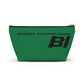 Braniff End of the Plain Bag Accessory Toiletry Makeup Travel Pouch Luggage with T-bottom Panagra Green