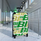 Braniff Ultra Space Jet Luggage Suitcase BI Logo Multi Two Tone 1971
