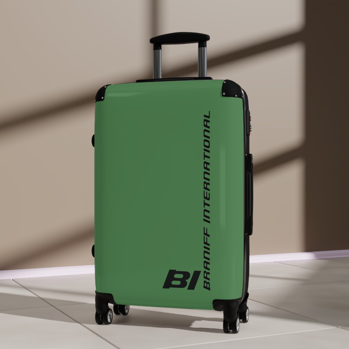 Braniff Ultra Space Jet Luggage Suitcase Braniff Alexander Girard Design End of the Plain Plane 1965 1967 Panagra Green