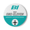 Braniff Ceramic Coaster with Cork Backing EOTPP BAC One-11 1965 Turquoise