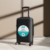 Braniff Luggage Suitcase EOTPP End of the Plain Plane Boeing 727 Circle Logo 1965 Turquoise