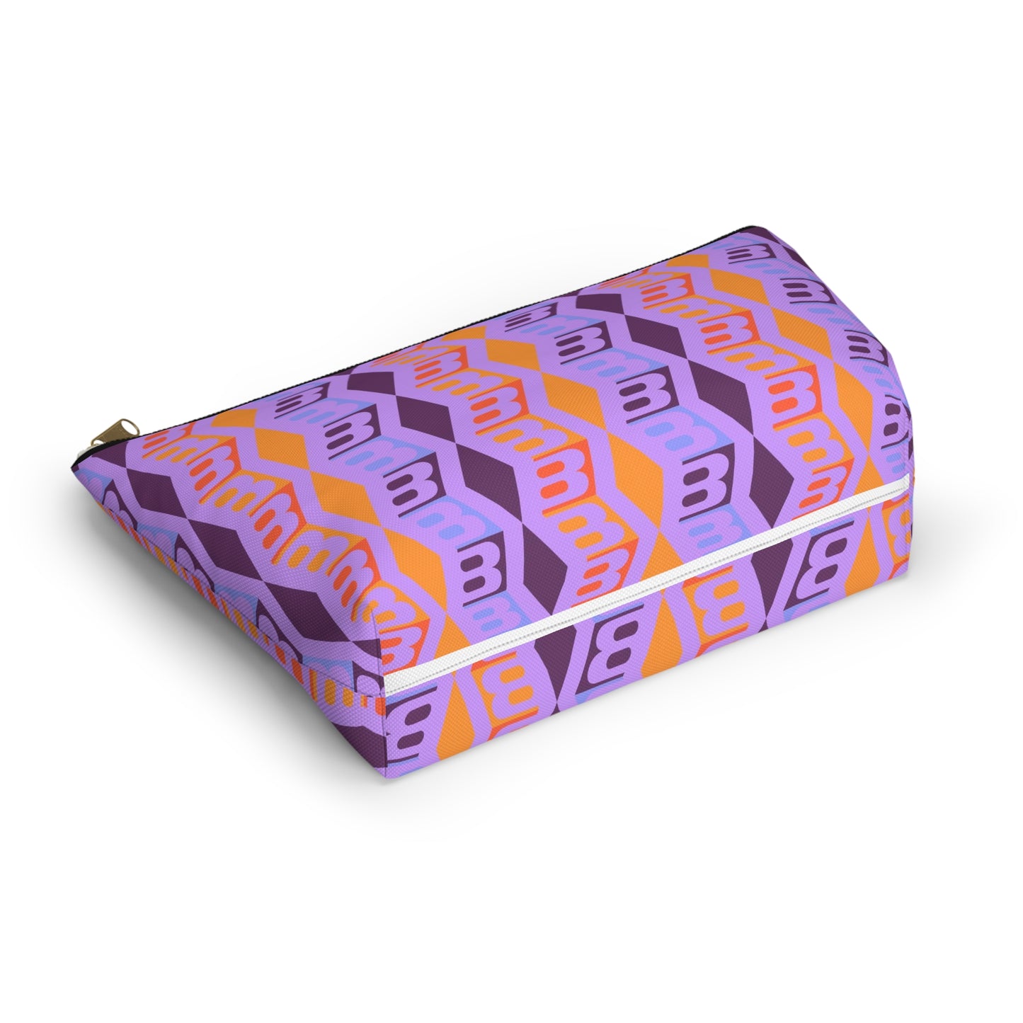 Braniff Inflight Accessory Toiletry Makeup Travel Pouch with T-bottom Wolf Gordon Design with  BI Logo