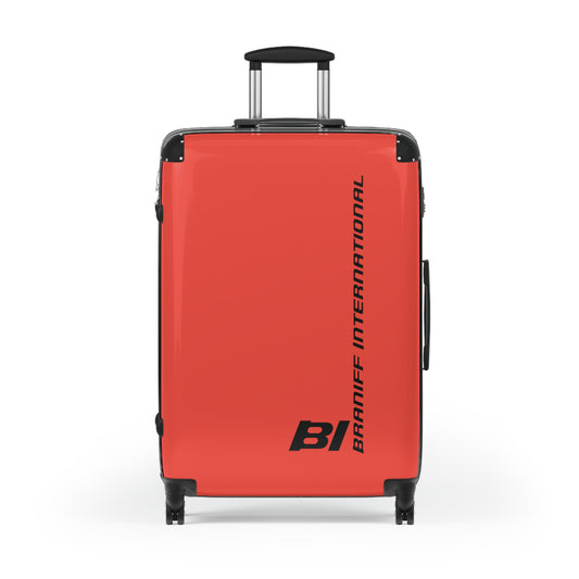 Braniff Ultra Space Jet Luggage Suitcase Braniff Alexander Girard Design End of the Plain Plane 1965 1967 Red