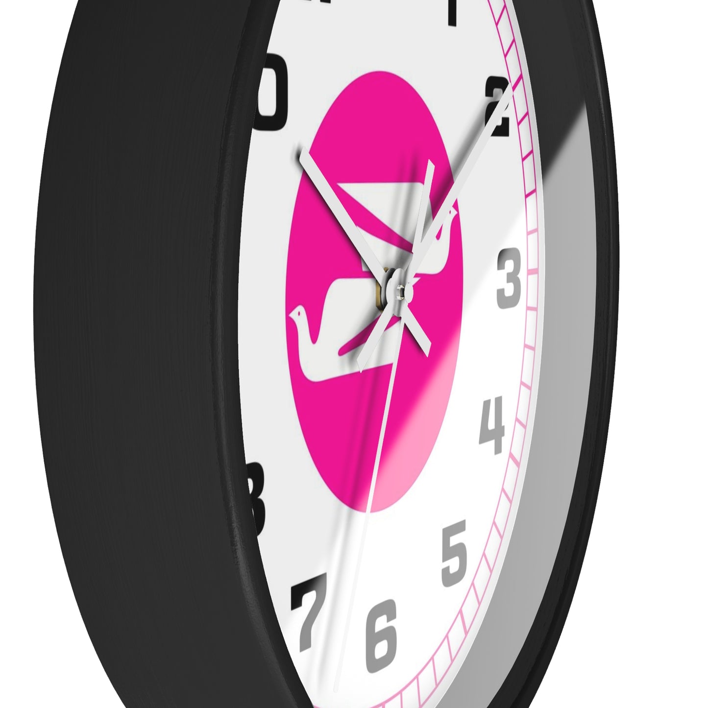 Wall Clock Braniff Boeing 727 Bulkhead with Bluebird of Happiness Pink