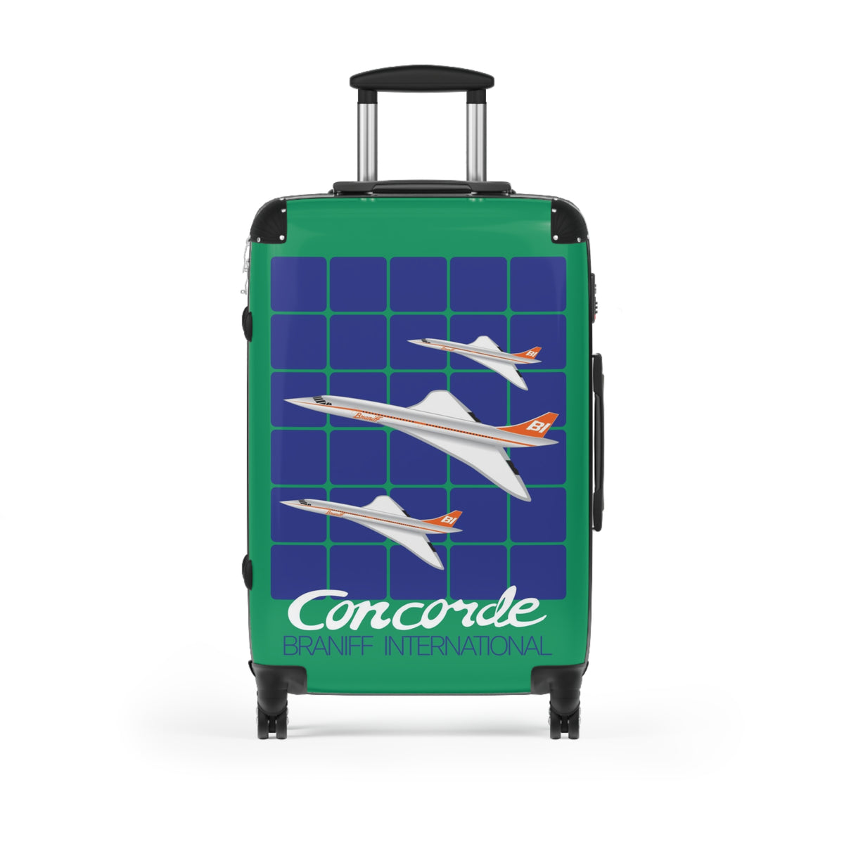 Braniff Ultra Space Jet Luggage Suitcase Concorde Green