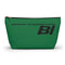 Braniff End of the Plain Bag Accessory Toiletry Makeup Travel Pouch Luggage with T-bottom Panagra Green