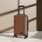 Braniff Ultra Space Jet Luggage Suitcase Braniff Alexander Girard Design End of the Plain Plane 1965 1967 Brown