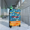 Braniff Luggage Suitcase EOTPP End of the Plain Plane Boeing 707 Fleet Jet Multi Color