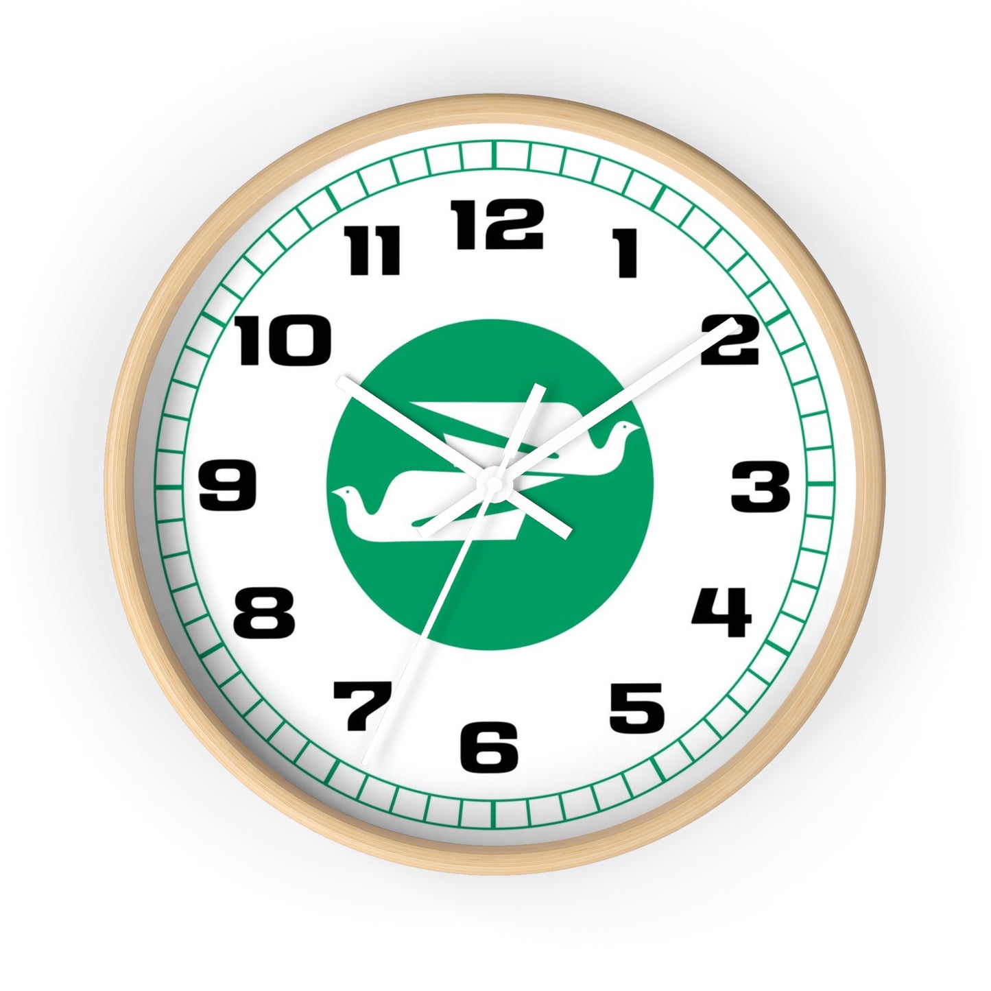 Wall Clock Braniff Boeing 727 Bulkhead with Bluebird of Happiness Green