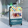 Braniff Luggage Suitcase EOTPP End of the Plain Plane Air Strip Alexander Girard Check and BI Squares Logo 1966