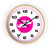 Wall Clock Braniff Boeing 727 Bulkhead with Bluebird of Happiness Pink