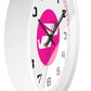 Wall Clock Braniff Boeing 727 Bulkhead with Bluebird of Happiness Pink