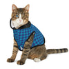 Pet Hoodie Dog Cat Shirt Coat Braniff Alexander Girard Design Blue Light Check