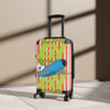 Braniff Luggage Suitcase EOTPP End of the Plain Plane Boeing 727 on Alexander Girard Strip and BI Tiled Logo 1966