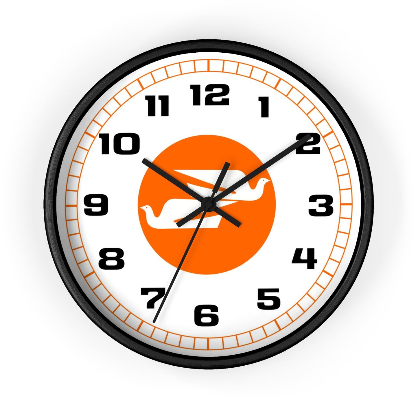 Wall Clock Braniff Boeing 727 Bulkhead with Bluebird of Happiness Orange