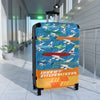Braniff Luggage Suitcase EOTPP End of the Plain Plane Boeing 707 Fleet Jet Multi Color