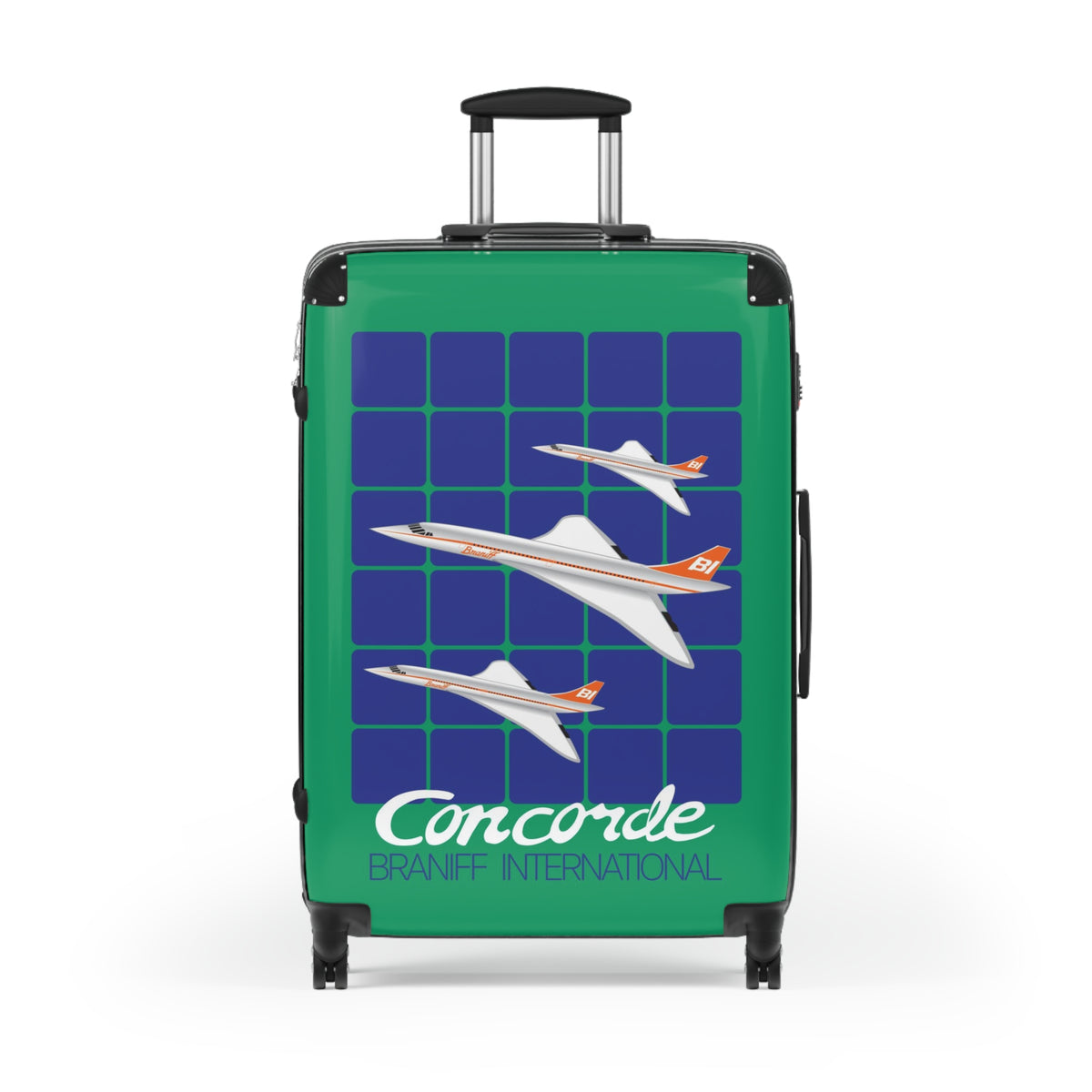 Braniff Ultra Space Jet Luggage Suitcase Concorde Green