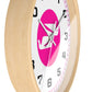 Wall Clock Braniff Boeing 727 Bulkhead with Bluebird of Happiness Pink