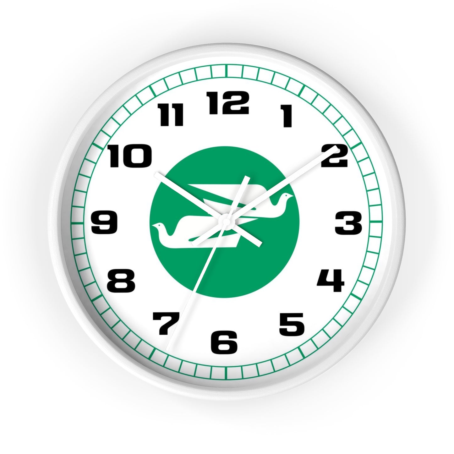 Wall Clock Braniff Boeing 727 Bulkhead with Bluebird of Happiness Green
