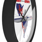Wall Clock Braniff Lockheed L-188 Electra Jet with Route Map