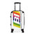 Braniff Ultra Space Jet Luggage Suitcase Braniff International BI Logo Rainbow Multi Color 1965