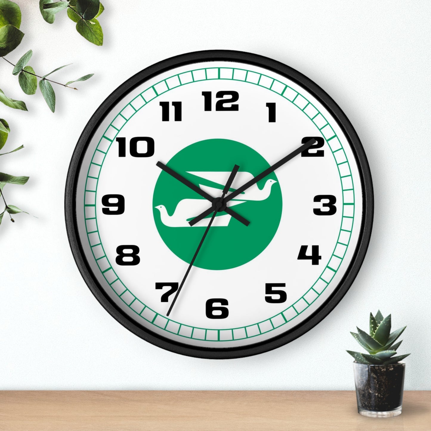 Wall Clock Braniff Boeing 727 Bulkhead with Bluebird of Happiness Green