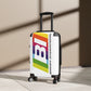 Braniff Ultra Space Jet Luggage Suitcase Braniff International BI Logo Rainbow Multi Color 1965