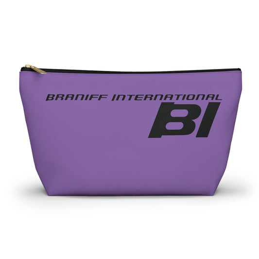 Braniff End of the Plain Bag Accessory Toiletry Makeup Travel Pouch Luggage with T-bottom Periwinkle Blue
