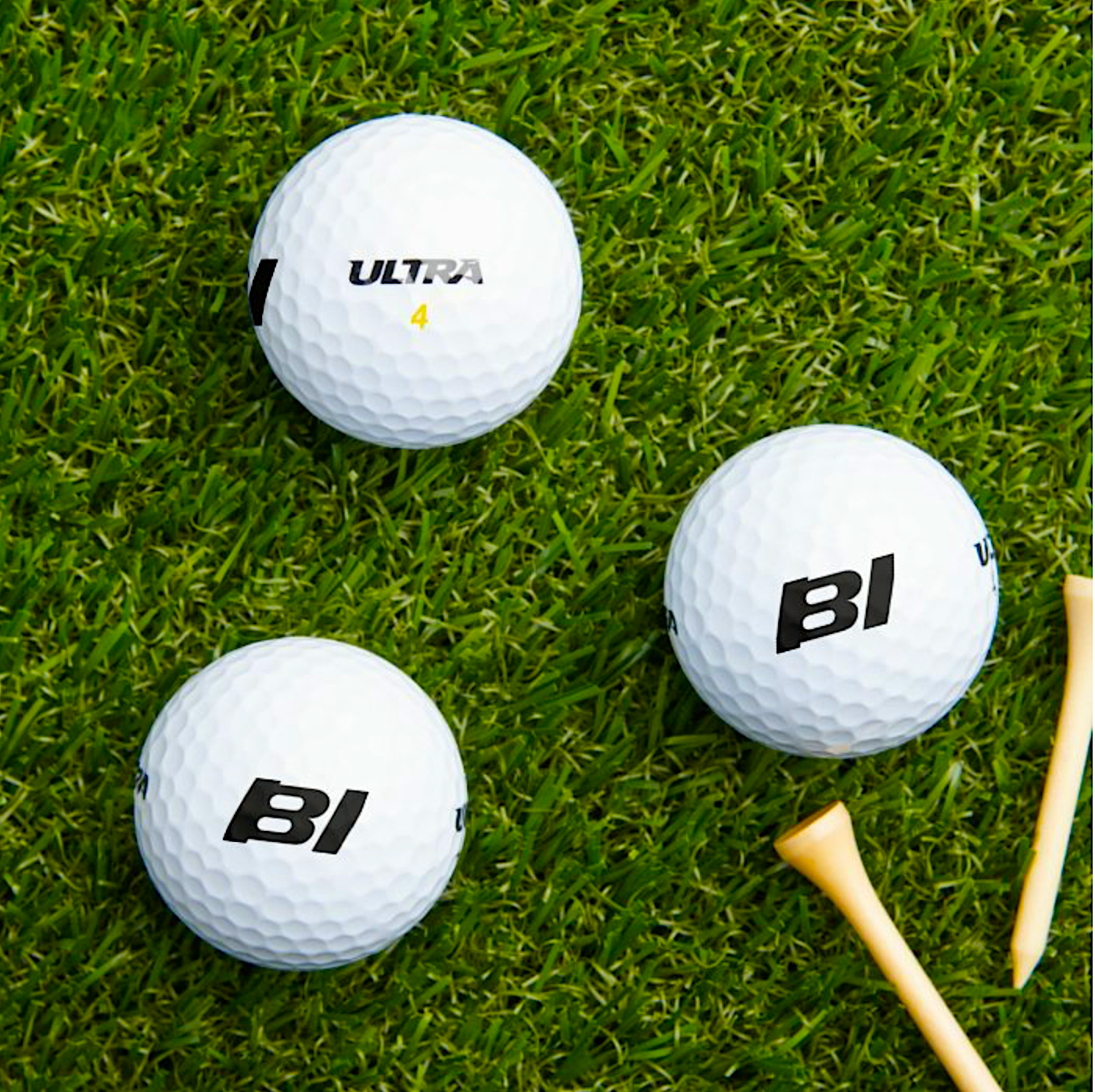 Golf Balls Wilson Ultra Distance White BI Logo 1965 Pack of 3