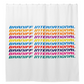 Shower Curtain Braniff Alexander Girard Sky Font